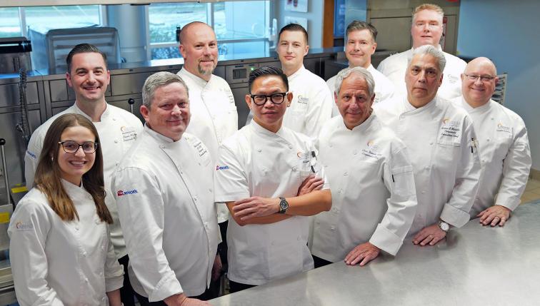 A group shot of Minor's chefs