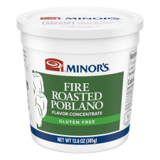 13.6 oz Container of Minor’s Fire Roasted Poblano Concentrate