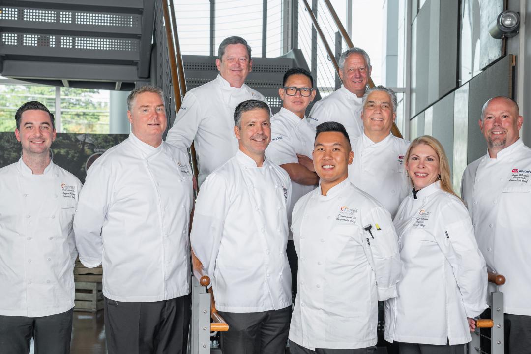 Group shot of the Minor's chefs team