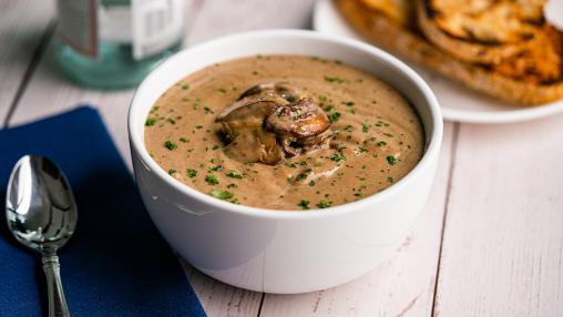 Roasted Wild Mushroom Soup