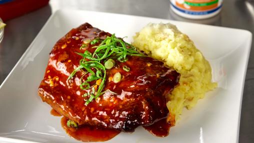 Fried Glazed Ribs