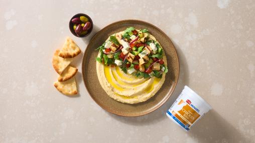 Mediterranean Chicken Salad + Lemon Chicken Vinaigrette