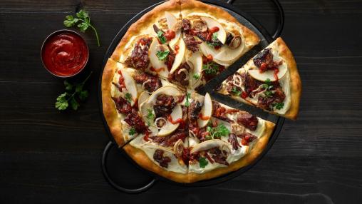 Smoked Brisket Pizza with Red Chili Miso